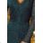 170-2 Lace dress with neckline - green
