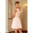 157-8 Dress MARTA with lace - peach
