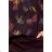 140-10 Blouse with Bond - Dark Blue + Colorful Dragonflies
