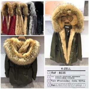 Winter jacket with hood and fur (s-m-l) K-ZELL FASHION KZE198035