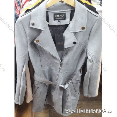 Jacket long cut leatherette women's (s-xl) HF Woman collection IM9198901