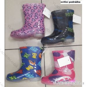 Rubber boots with shining soles for girls and boys (24-29) FSHOES SHOES OBF19YJ509
