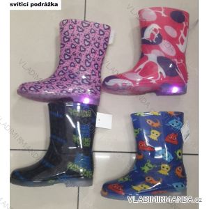 Rubber boots with shining soles for girls and boys (30-35) FSHOES SHOES OBF19YJ510
