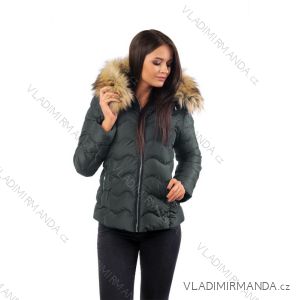 Jacket winter with fur, quilted (s-xl) MFASHION MF19-206A
