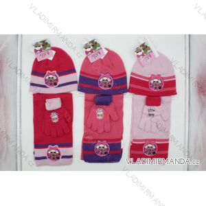 Set hat gloves and scarf lol baby girl (10 * 13 cm) SETINO 1922-9066