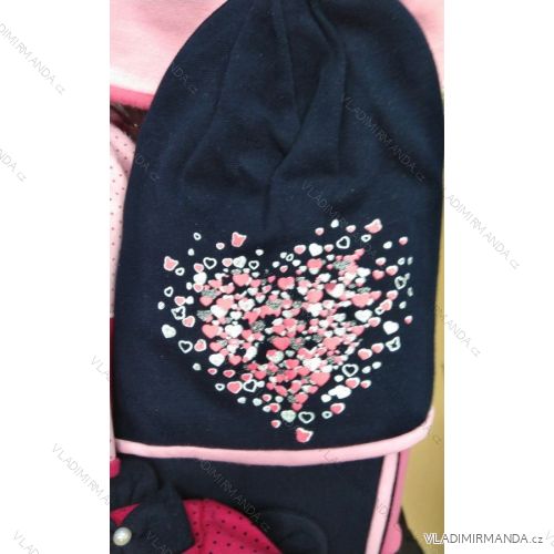 Baby Girls' (3-8 Years Old) Fleece Hat and Neckwear Set POLISH MANUFACTURING PV319441