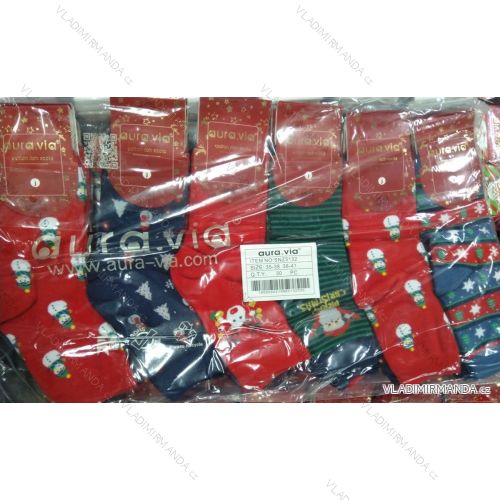 Women's socks warm Christmas motive (35-41) AURA.VIA SNZ5132