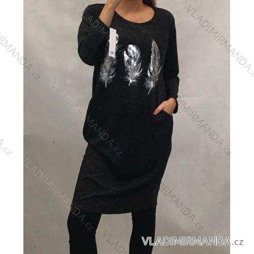 Warm women's dress oversized (L-3XL) POLISH FASHION PM519055