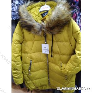 Jacket winter with hood and fur women (S-2XL) POLISH FASHION PM219038
