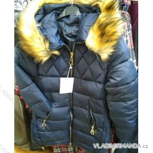 Jacket winter with hood and fur women (S-2XL) POLISH FASHION PM219040
