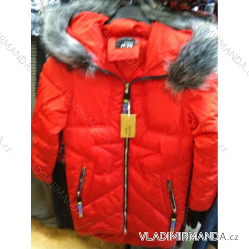 Jacket winter with hood and fur women (S-2XL) POLISH FASHION PM219041
