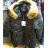 Jacket winter with hood and fur women oversized (XL-4XL) POLISH FASHION PM219042

