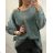 Women's long sleeve sweater hair (uni L / XL) ITALIAN MODA IM71911213