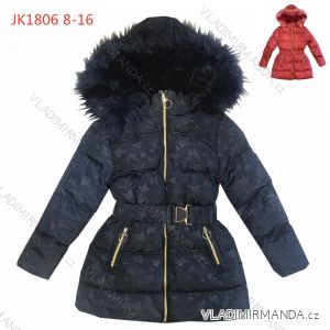 Jacket / coat winter with fur children adolescent girls (8-16years) KUGO JK1806
