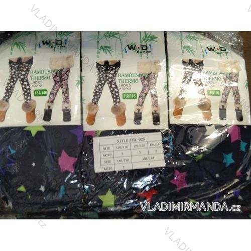 Leggings Warm Thermo Bamboo Girls' Youth (110-164) WD WD19FHK-025