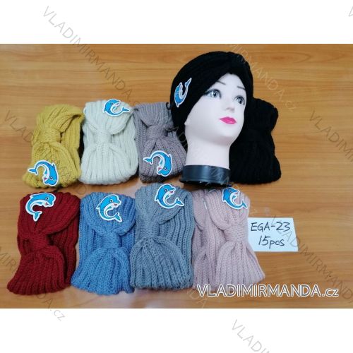 Women's knitted headband (ONE SIZE) DELFIN EGA-23