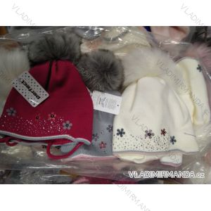 Baby winter warm cap for girls (3-8 years) PERFECT POLAND PRODUCTION PV919002