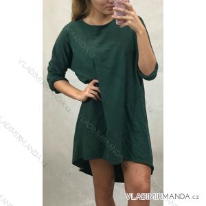 Dress 3/4 Long Sleeve Pockets womens (uni M / L) ITALIAN FASHION IM9191045