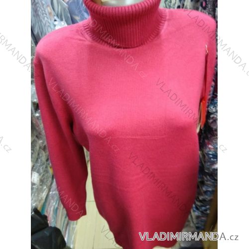 Women's Long Sleeve Turtleneck Dress (L-XL) POLISH FASHION PM119251