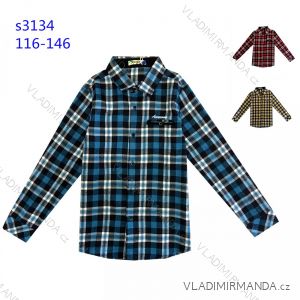 Boy´s flannel shirt for children (116-146) KUGO S3134
