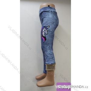Jeans leggings long warm with sequins adolescent girls (140-164) TA FASHION TAF19015
