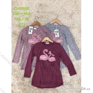 T-shirt long sleeves warm with sequins youth girl (134-164) SAD SAD19CH5980

