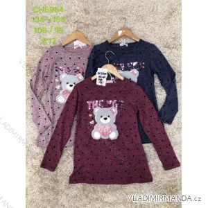 T-shirt long sleeves warm with sequins youth girls (134-164) SAD SAD19CH5984