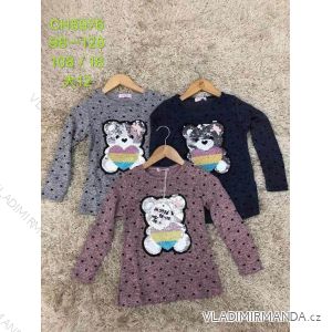 T-shirt long sleeves warm with sequins children's girl (98-128) SAD SAD19CH5976
