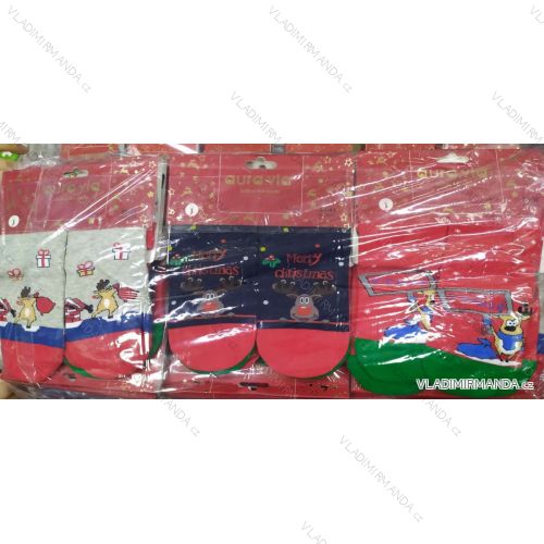 Socks warm womens and adolescent Christmas theme (35-38,38-41) AURA.VIA SNB51