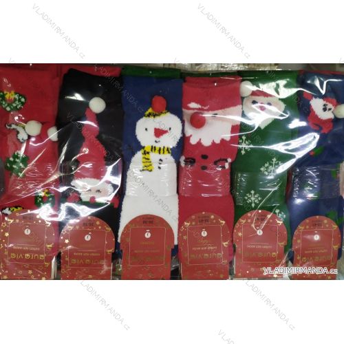 Socks warm womens and adolescent Christmas theme (35-38,38-41) AURA.VIA SNB51