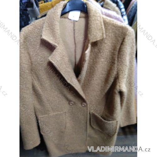 Jacket all over lamb coat long sleeve hooded women (uni sl) ITALIAN FASHION im919798