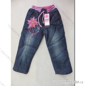 Rifle jeans kojenecké dětské dívčí s beránkem (1-4 roky) ALYS RT23002
