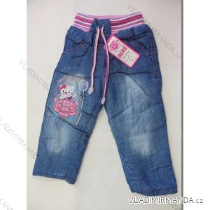 Rifle jeans kojenecké dětské dívčí s beránkem (1-4 roky) ALYS RT23004
