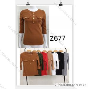 T-shirt with studs 3/4 sleeve women (s-xl) M.B.21 MA719Z677
