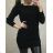 Women's knitted long sleeve dress (uni s-m) ITALIAN FASHION TM919092
