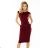 144-7 Dress midi SARA - Burgundy color
