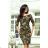 13-85 Sports Dress - Round Leaves + Khaki
