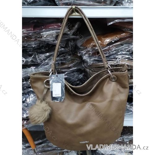 Handbag with pompon ladies (ONE SIZE) TESSRA TES19057