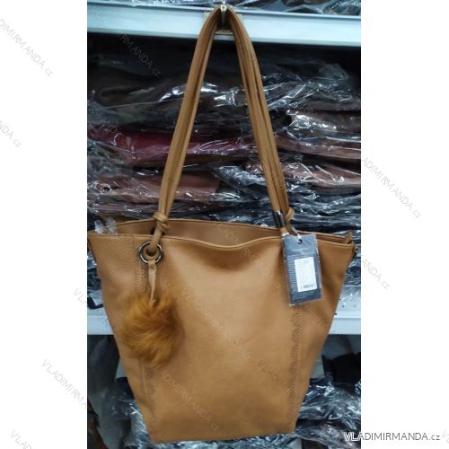 Handbag with pompon women's (ONE SIZE) TESSRA TES19063