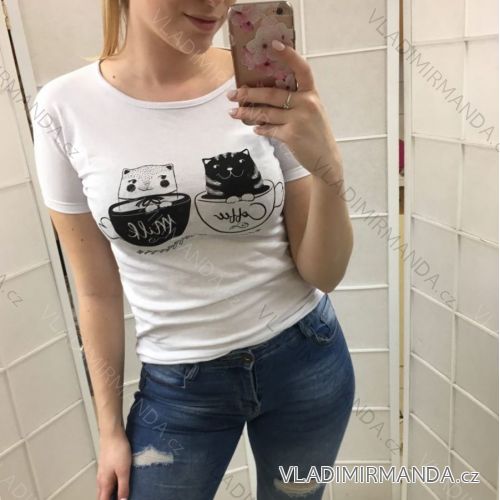 Women's Short Sleeve T-Shirt (S-XL) Turkish Fashion IMT19275