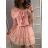 Dress / tunic queen 3/4 sleeve ladies (uni sl) ITALIAN Fashion IMT19053 white _UNI S/M