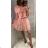 Dress / tunic queen 3/4 sleeve ladies (uni sl) ITALIAN Fashion IMT19053 white _UNI S/M