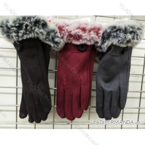Gloves with fur winter women's (ONE SIZE) ECHT ECH19JPB010
