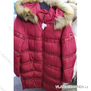Jacket with fur winter women (uni xl-3xl) ITALIAN MODA IM719463
