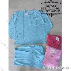 Pajamas long women's cotton oversized (xl-4xl) VALERIE DREAM DK-9962
