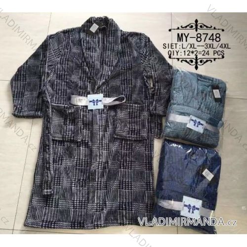 Bathrobe with pockets men oversized (l-4xl) VALERIE DREAM MY-8748
