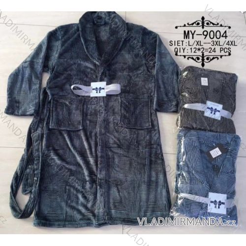 Bathrobe with pockets men oversized (l-4xl) VALERIE DREAM MY-9004
