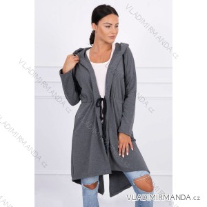 Cardigan with a longer back light blue