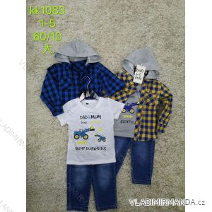 Jeans, hooded shirt and t-shirt for children (1-5 years) SAD SAD20KK1083