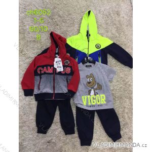 Sweatpants, hooded sweatshirt and t-shirt for infants boys (1-5 years) SAD SAD20CH6052-1
